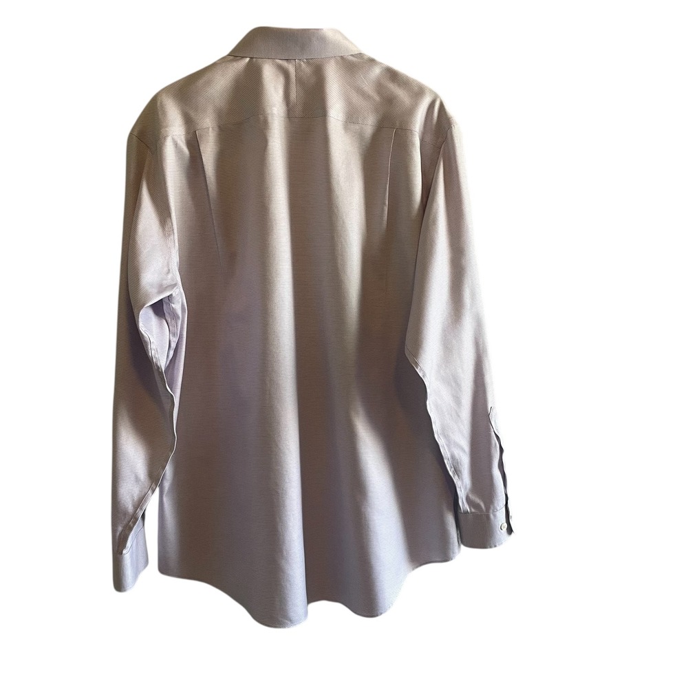 Jos. A. Bank Reserve Men's Dress‎ Shirt 17 1/2 35 XL Tailored Fit No Wrinkles - Picture 4 of 5
